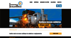 Desktop Screenshot of centraldascaldeiras.com.br